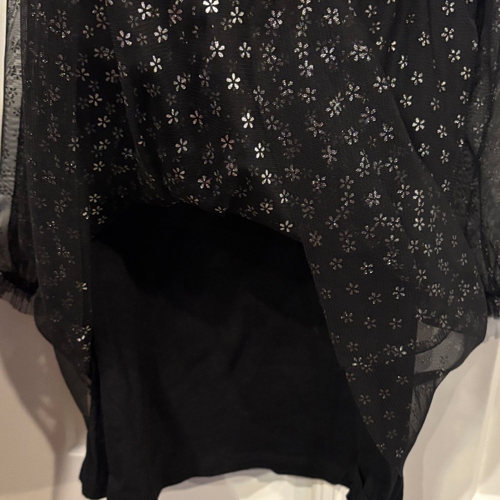 Zara Black Dress with Star Pattern - Picture 4 of 5